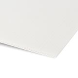 Kanalinio polipropileno plokštė Gofroplastikas (3000x2000x5mm) 1000g/m2 baltas atsparus UV