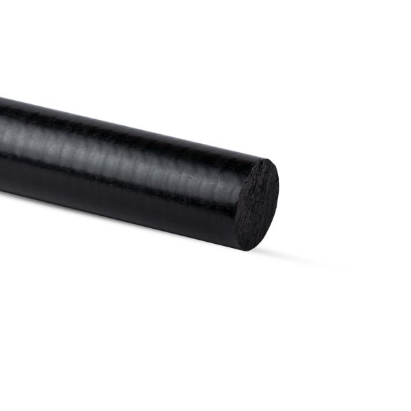 Poliamido strypas PA 6 rod (1000x60mm) (6SA) juoda 3,33 kg/m