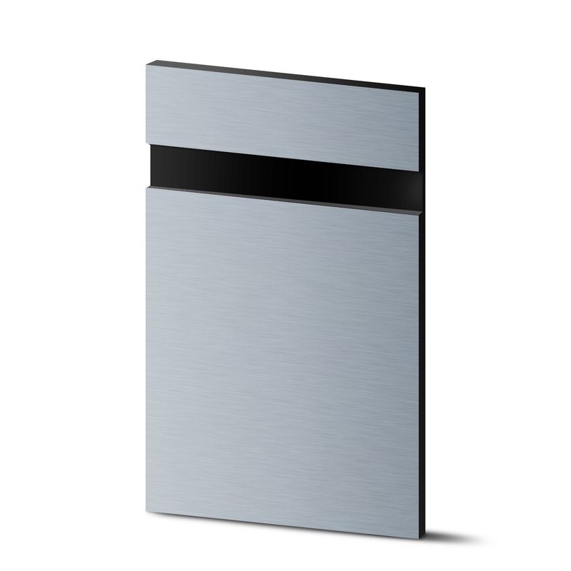 Graviravimo plokštė GRAFLUX2 226, 1250x610x1,5 mm, sidabrinė/juoda raižyta