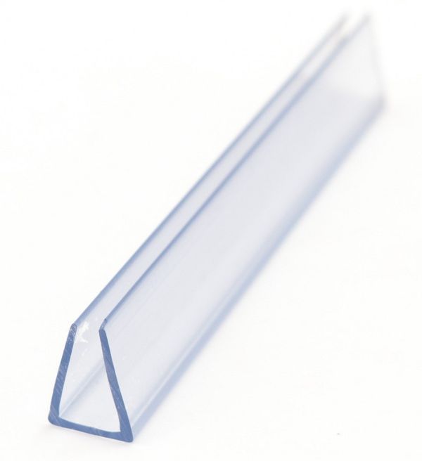 PVC profilis suspaudimo 8mm 3000mm skaidrus 367