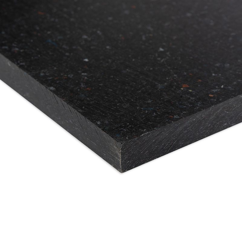 Polietileno plokštė PE 1000R confetti (2000x1000x15mm) juoda 28,20 kg/vnt.