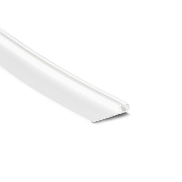 Plastikinis kantelis SignTrim 971 3mm F, balta ~RAL9003 (50m ritinys)