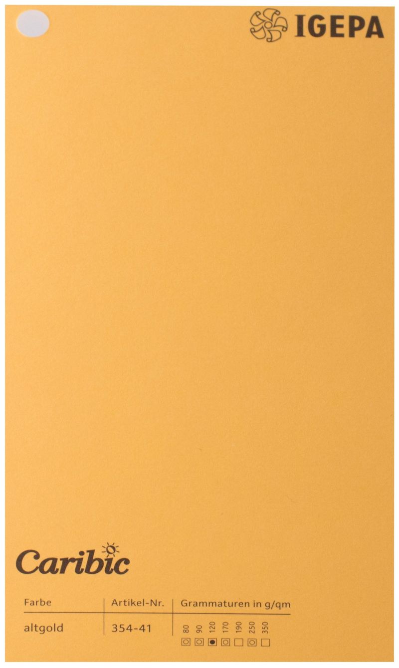 Spalvotas popierius Caribic Nr.41 170g/m2 65x92 cm (aukso)