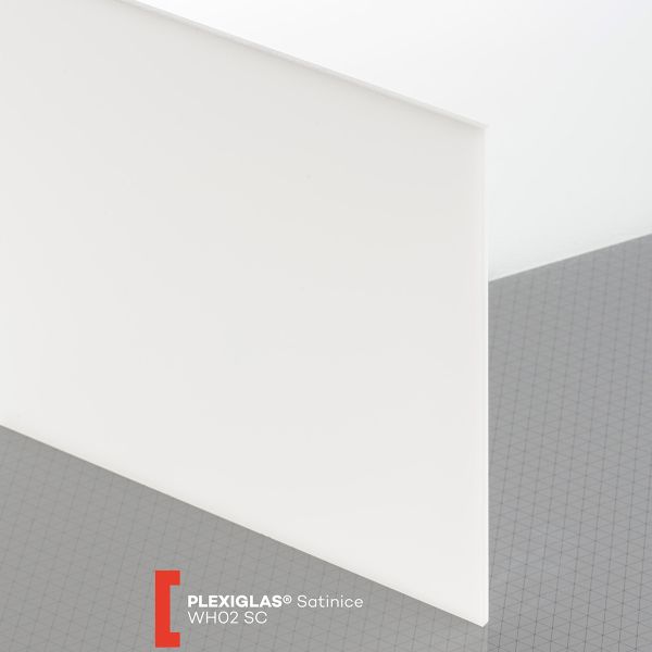 Plexiglas Satinice (3050x2030x3mm) WH02 SC balta (lietas)