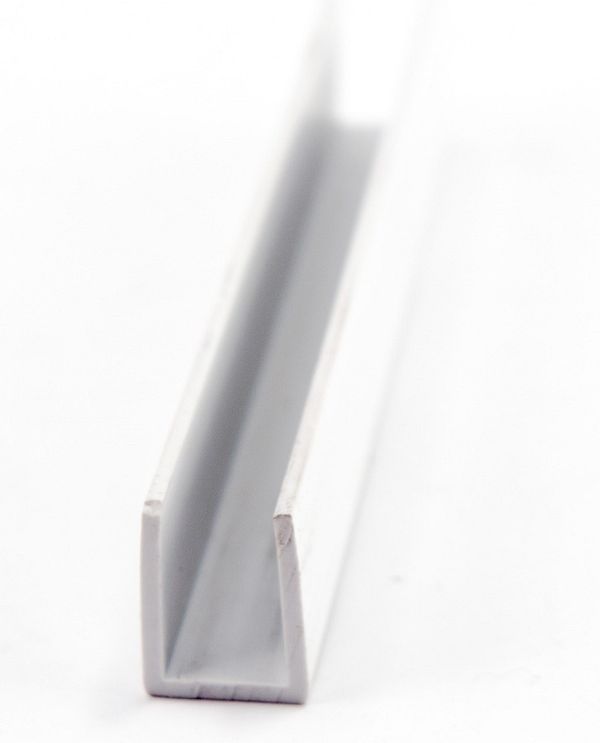 PVC profilis U (6x15x1,2mm) baltas 609 3000mm