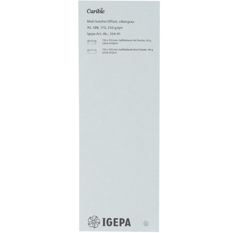 Spalvotas popierius Caribic Nr.91 250g/m2 65x92 cm (pilka)
