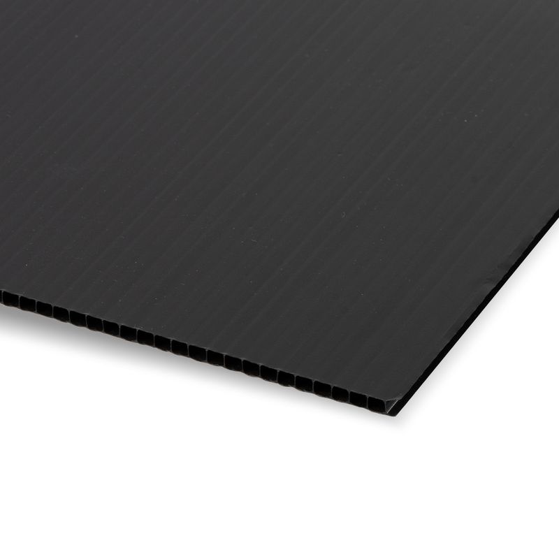 Kanalinio polipropileno plokštė Gofroplastikas (3000x2000x3mm) 400g/m2 juoda