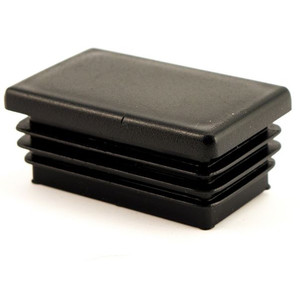 Dangteliai stačiakampiams profiliams (50x30x2mm) 305-50302-40, juoda