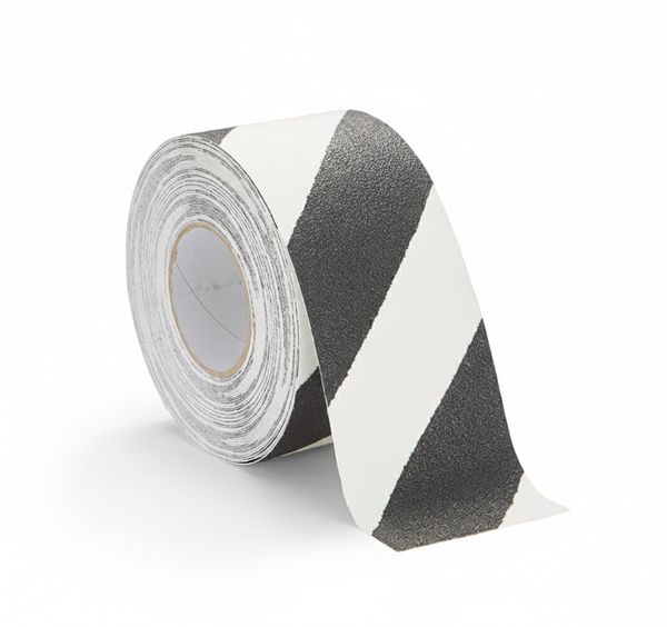 Lipni juosta Safety-Grip (5 cm x 15 m), juoda / balta