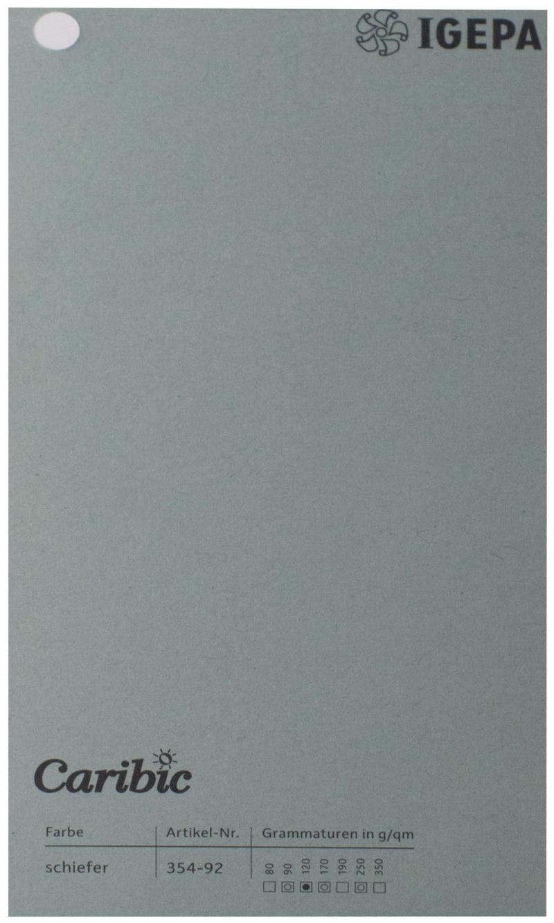 Spalvotas popierius Caribic Nr.92 250g/m2 65x92 cm (t.pilka)