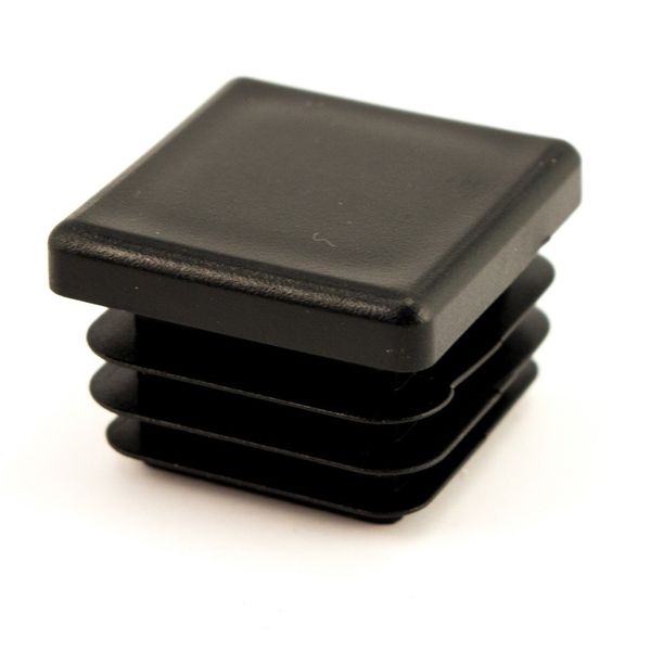 Dangteliai stačiakampiams profiliams (25x25x2mm) 305-25252-40, juoda