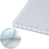 Polikarbonato plokštė PC Multiclear Box 13000x2100x10 mm, 1 kameros, skaidri 1,7kg/m2