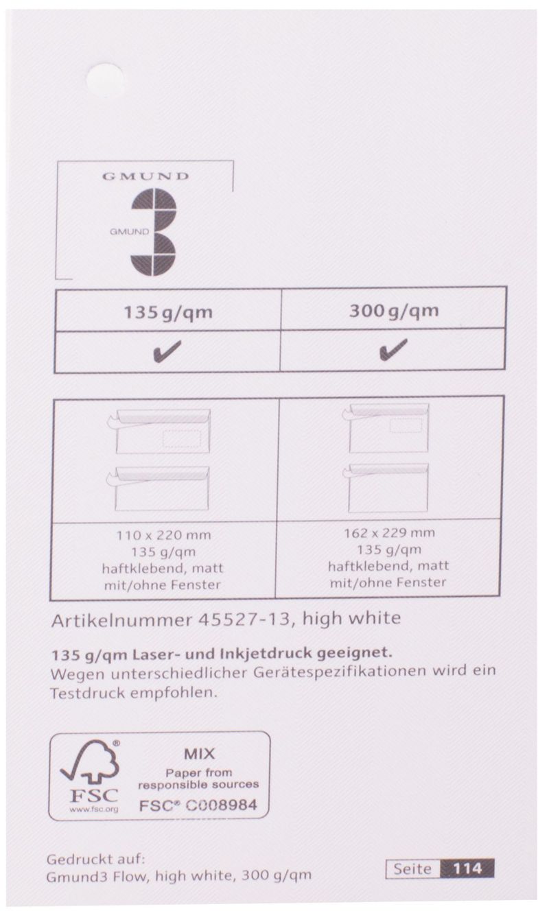 Spalvotas tekstūrinis dizaino popierius  Gmund 3 Flow high balta sp. (70X100 cm) SB 300g/m²