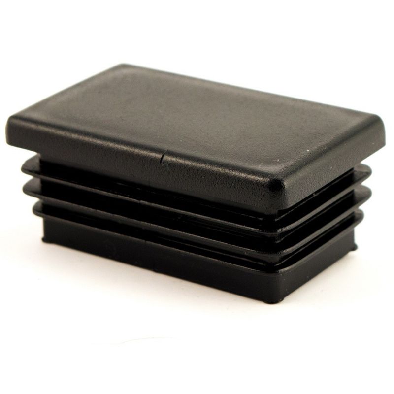 Dangteliai stačiakampiams profiliams (50x30x2mm) 305-50302-40, juoda