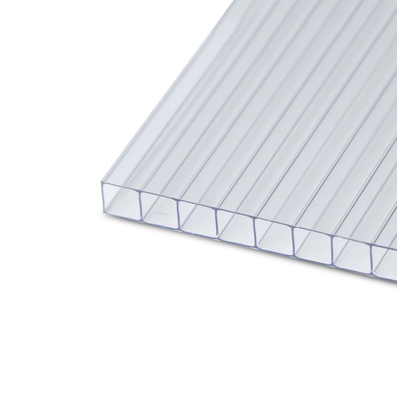 Polikarbonato plokštė PC Multiclear Box 13000x2100x10 mm, 1 kameros, skaidri 1,7kg/m2