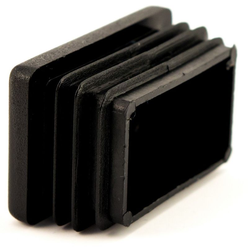 Dangteliai stačiakampiams profiliams (40x25x2mm) 305-40252-40, juoda