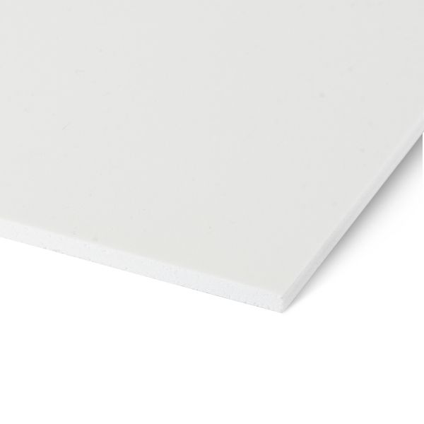 PVC putų plokštė PP Impress (3050x2050x3mm) balta su apsaugine plėvele