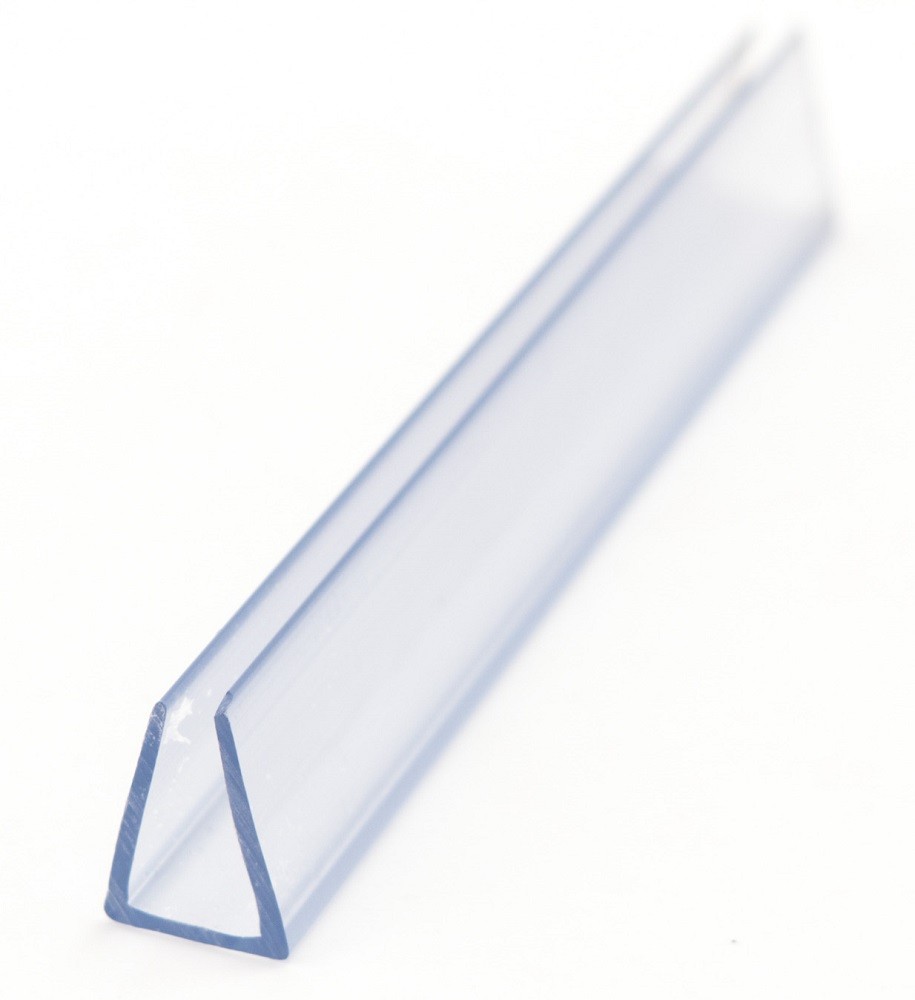 PVC profilis suspaudimo 8mm 3000mm skaidrus 367