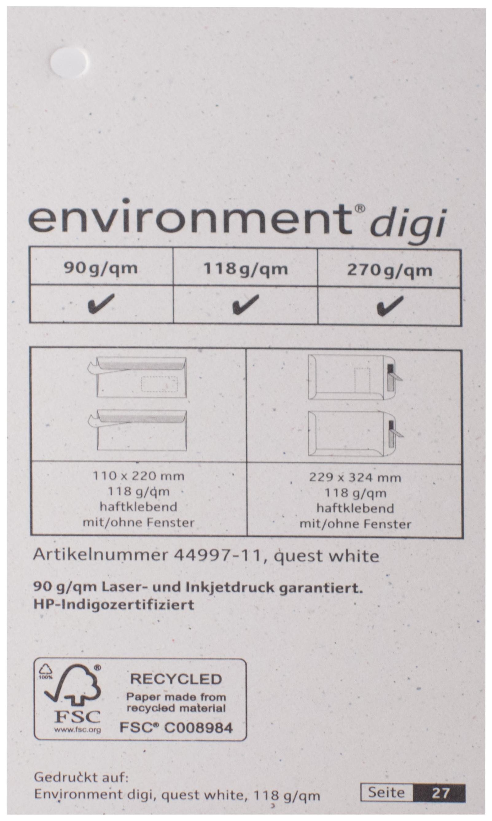 Spalvotas tekstūrinis dizaino popierius  Environment quest balta 270g/m² (100x70 cm)