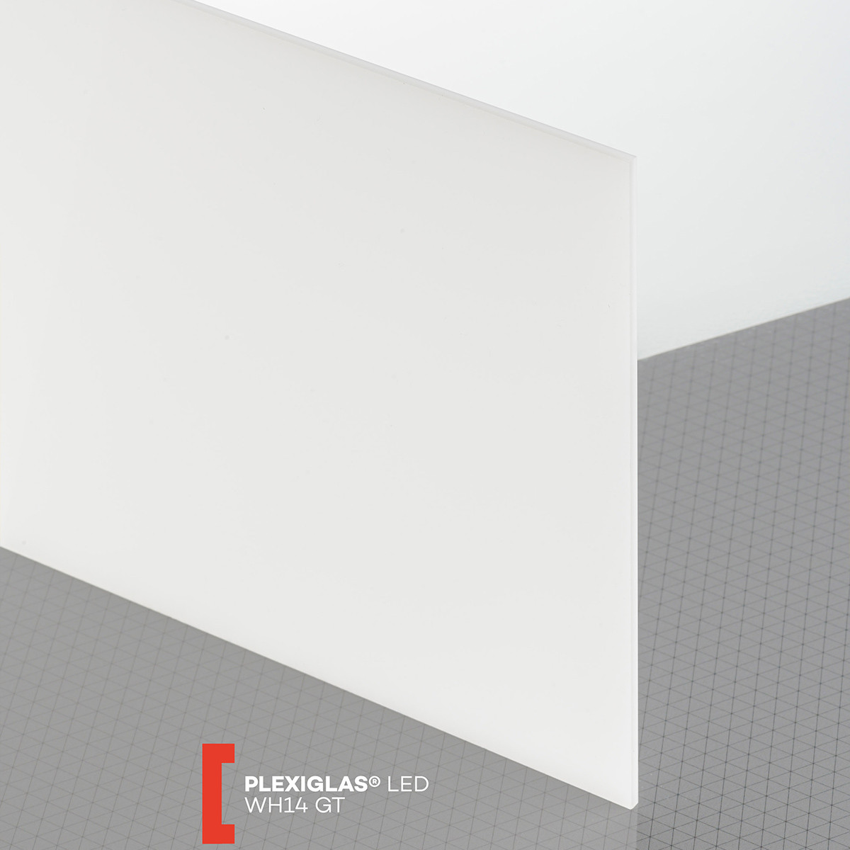 Plexiglas LED (3050x2030x3mm) WH14 balta (2923)