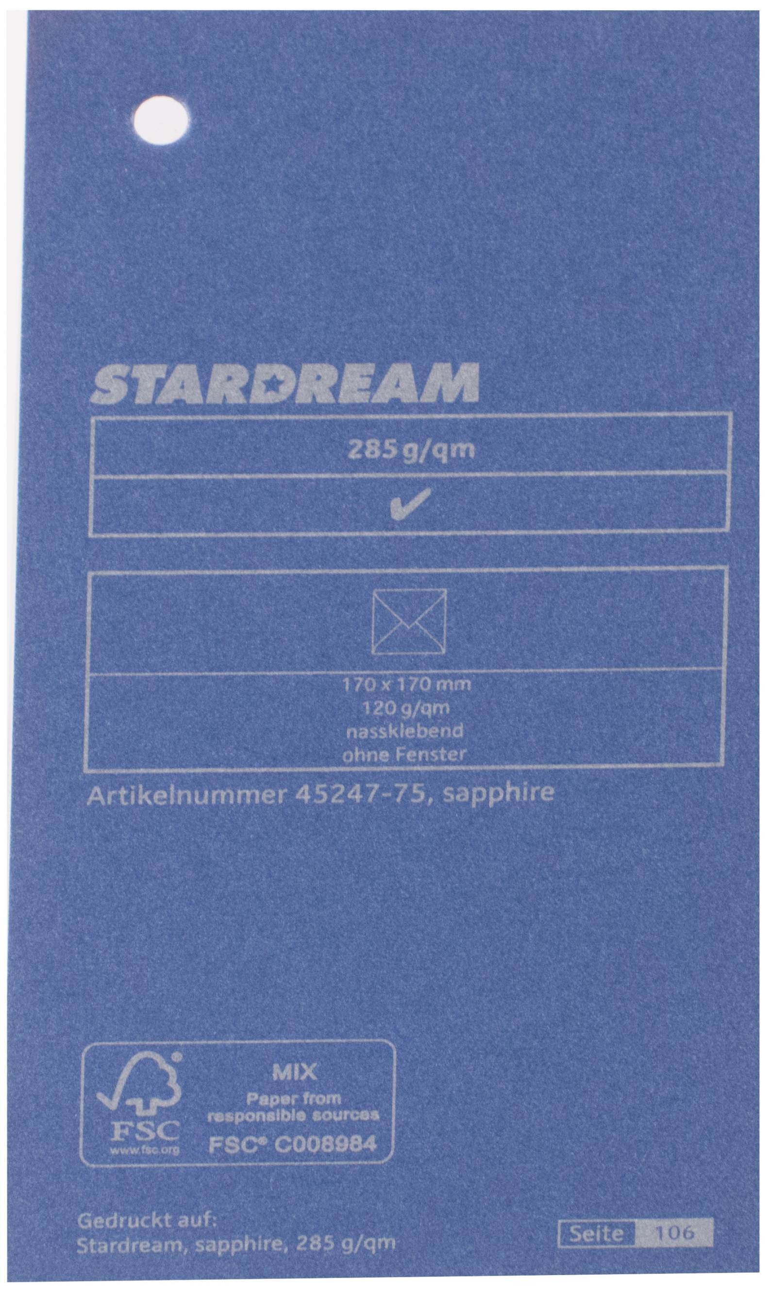 Metalizuotas popierius Stardream sapphire 120g/m2 72x102 cm safyrų sp.