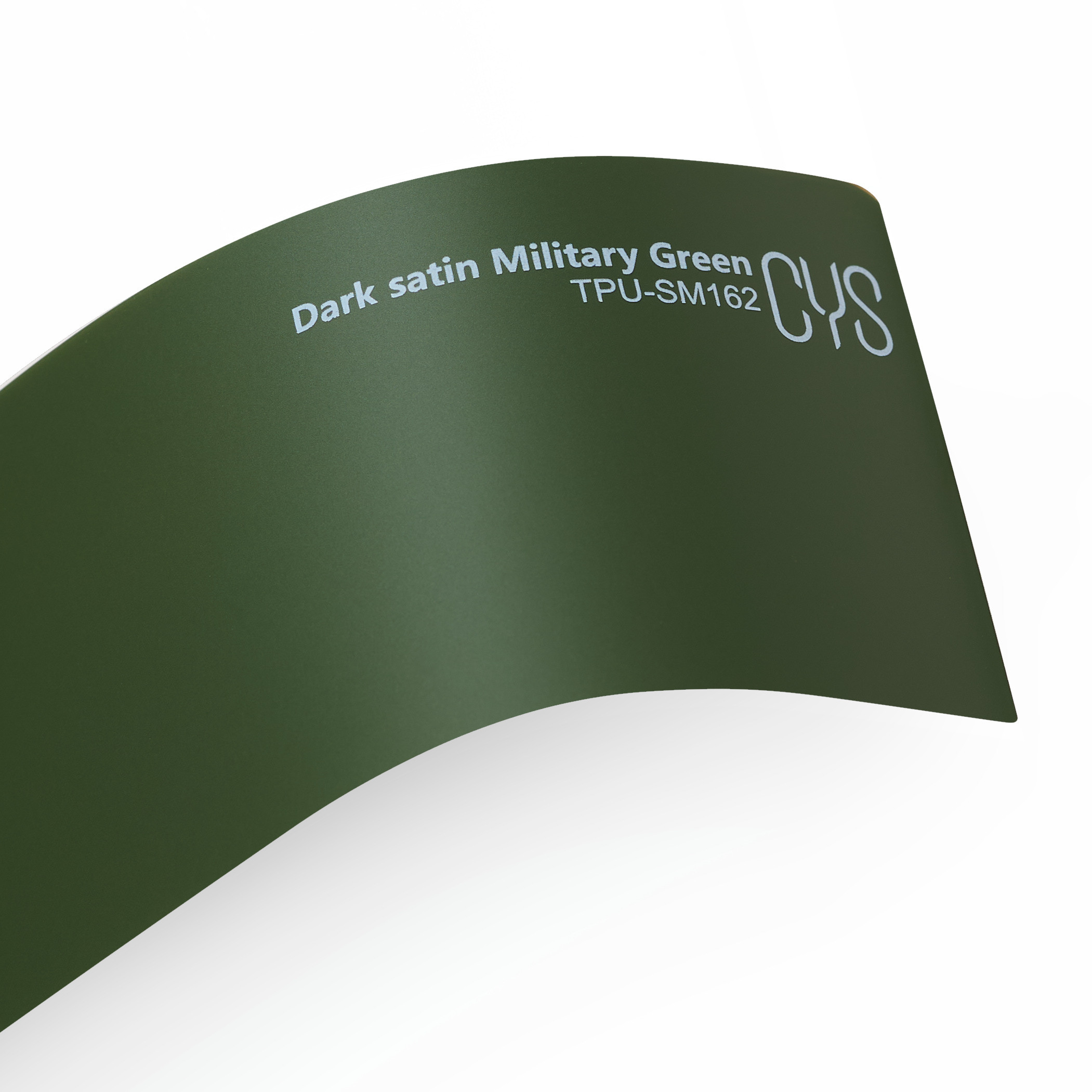Lipni plėvelė CYS Dark Satin Military Green 971 TPU-SM162, satinas