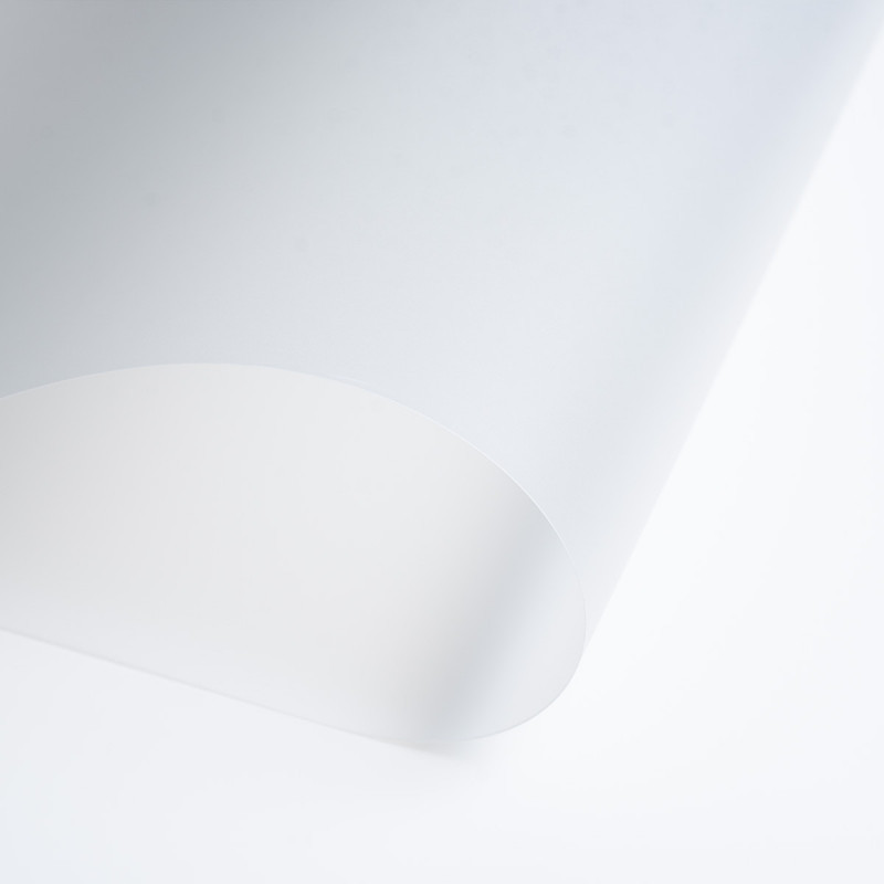 Polipropileno (PP) plokštė Viprint Elegance (1000x700x0,3 mm) G02 permatoma (0000) matinė