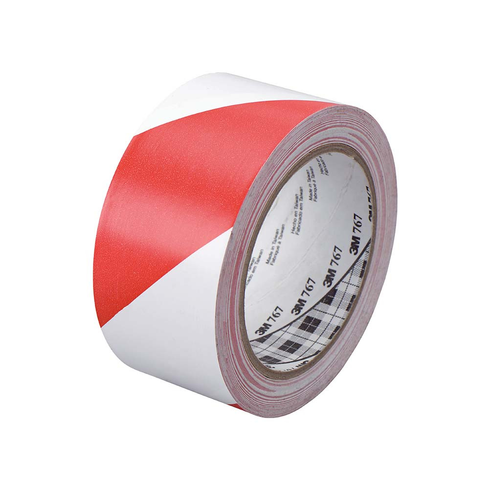 Žymėjimo juosta 3M 767L (raudona/balta) (50mm x 33m)