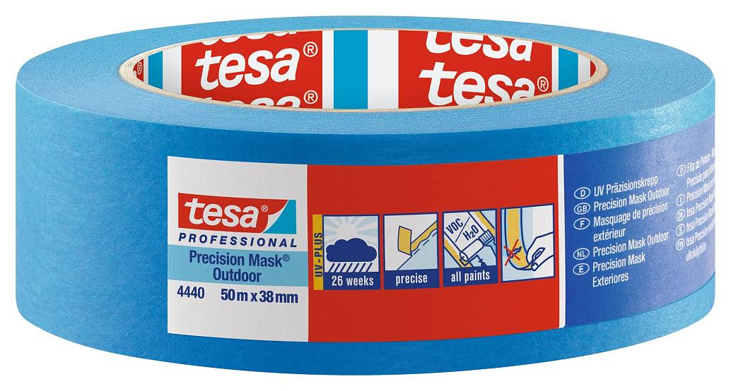Apsauginė dažymo juosta Tesa 4440 lauko darbams (38mm x 50m)