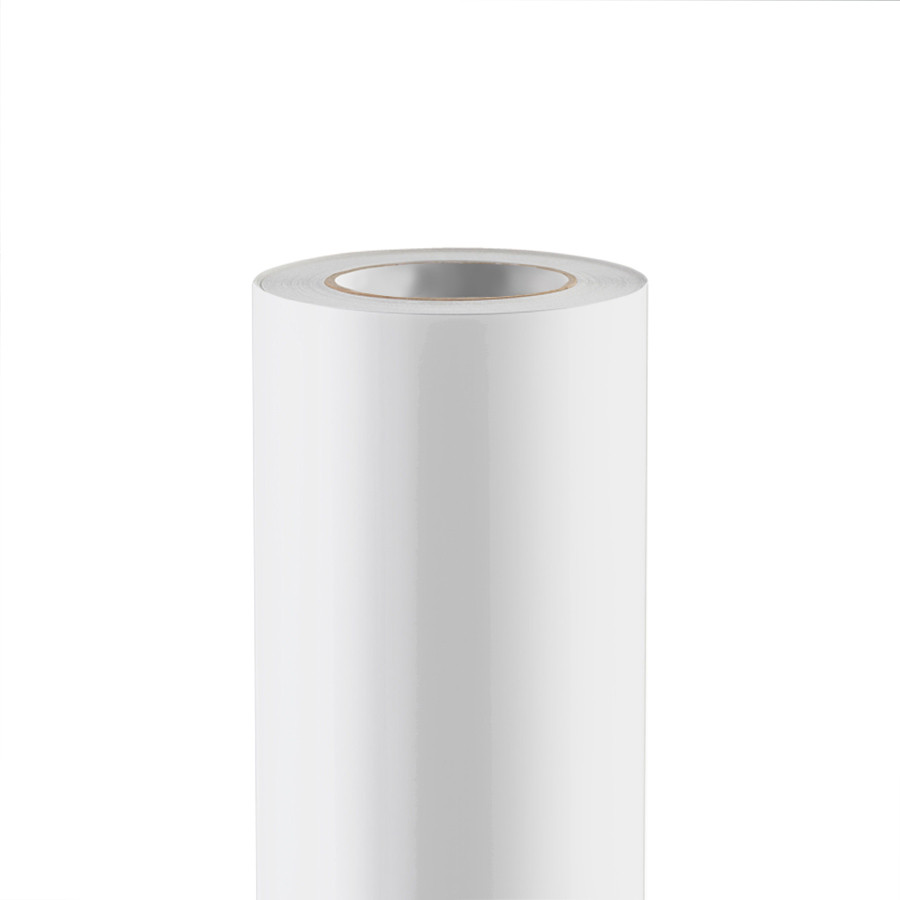 Monomerinė PVC plėvelė statinė Poli-print 150-10G balta, blizgi (Ritinys 1,00x50 m)