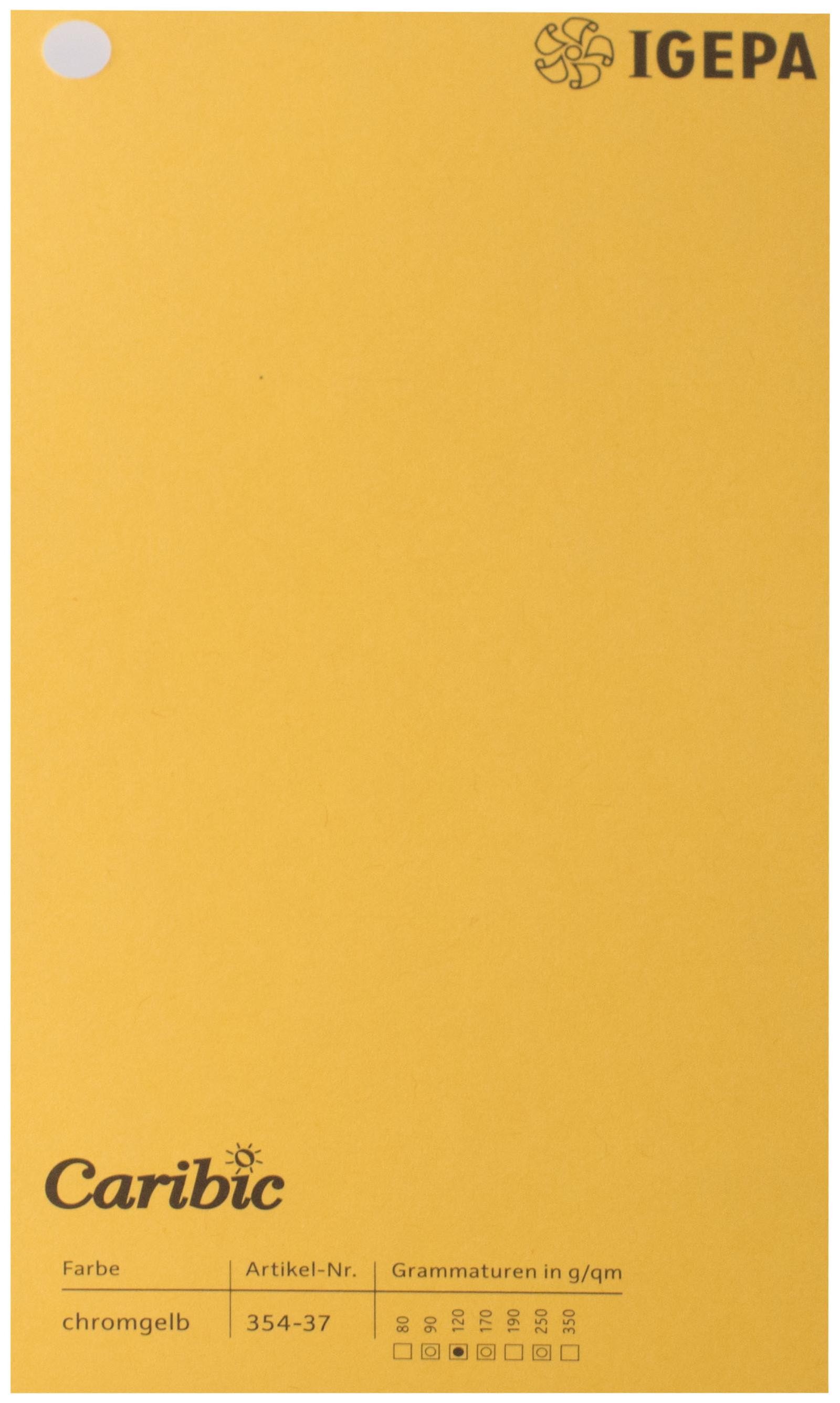 Spalvotas popierius Caribic Nr.37 250g/m2 65x92 cm (geltona)