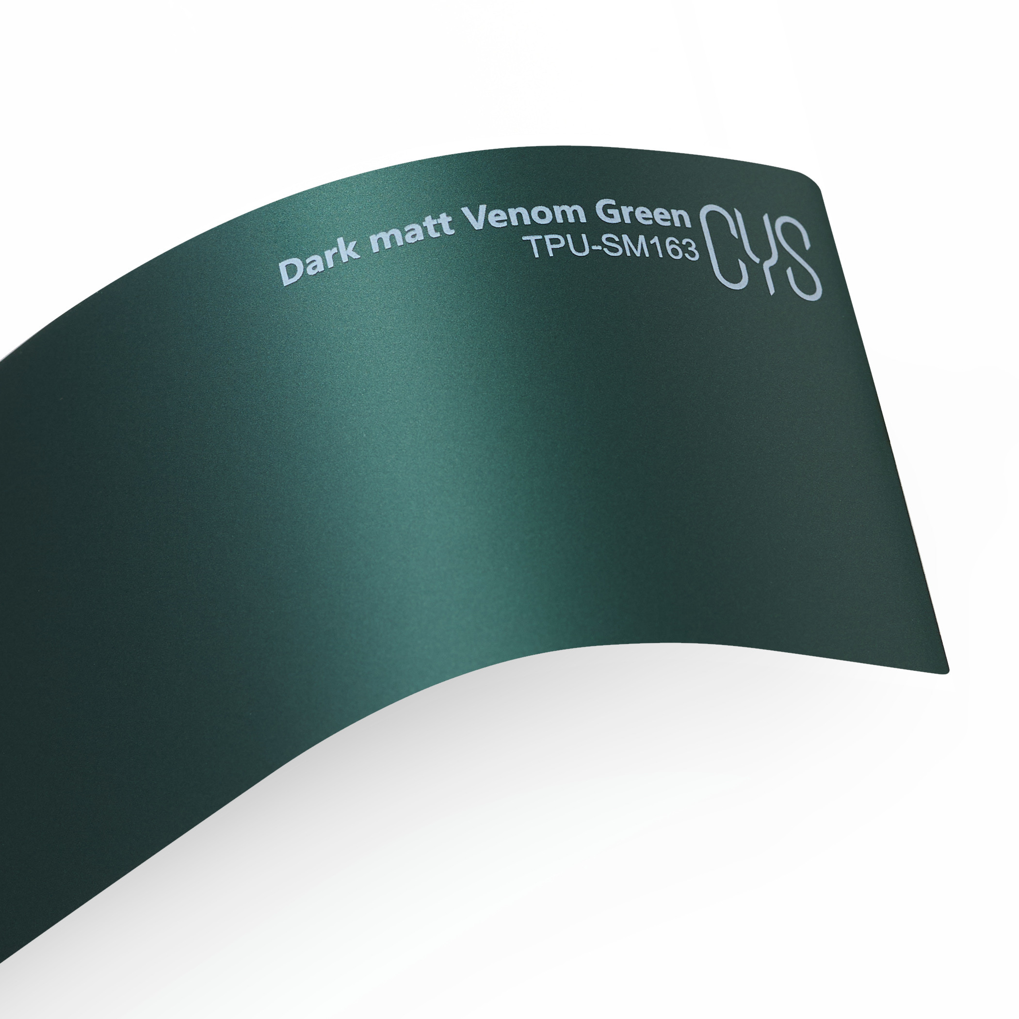 Lipni plėvelė CYS Dark Matt Venom Green 971 TPU-SM163, matinė