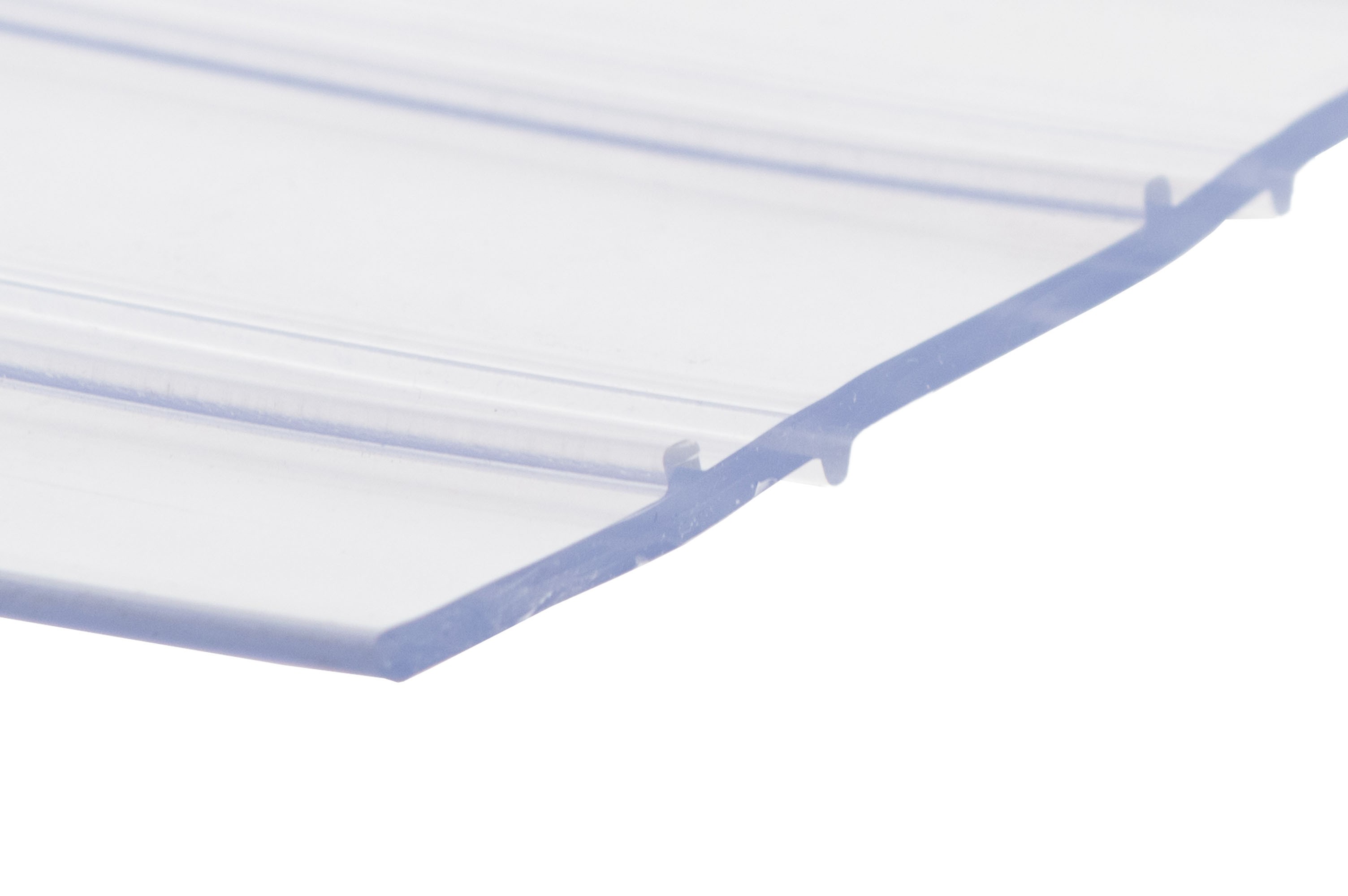 PVC skaidri  45 juosta (200x2mm) rifliuota ref.111R žemų temp.