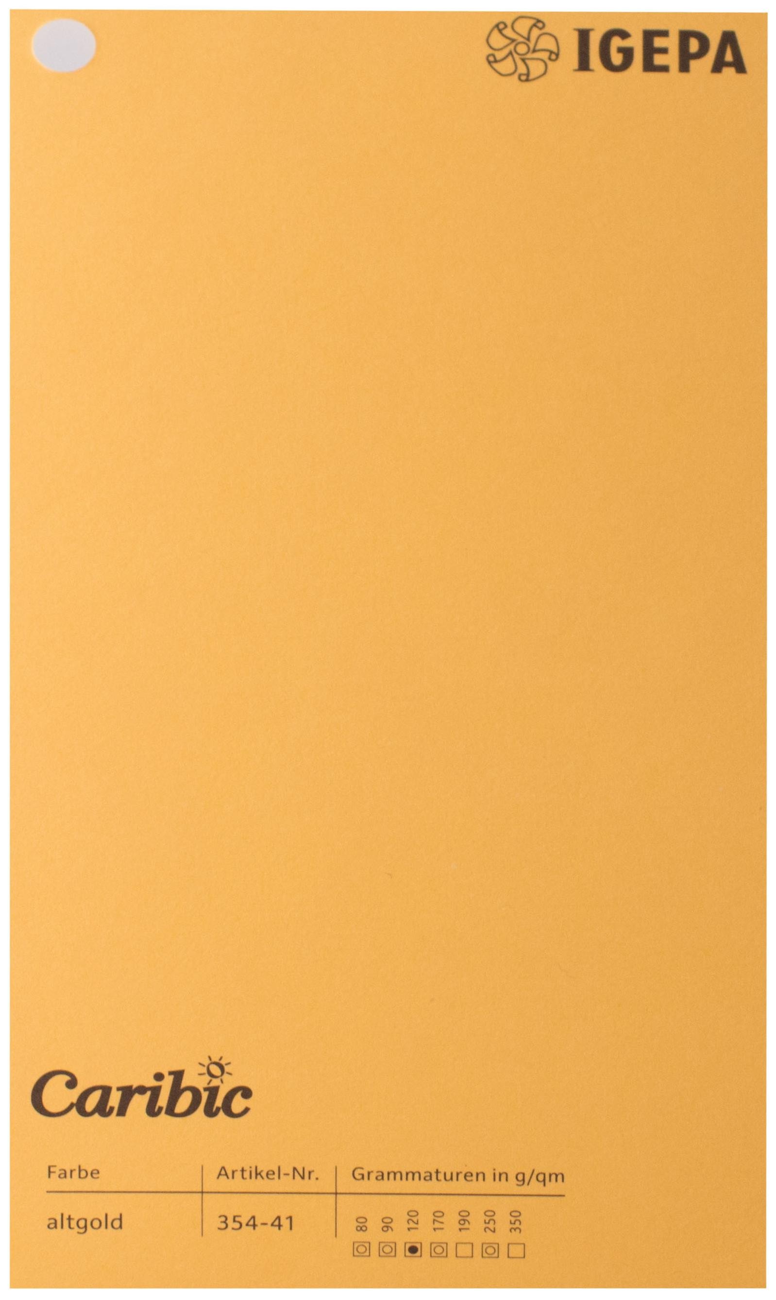 Spalvotas popierius Caribic Nr.41 170g/m2 65x92 cm (aukso)