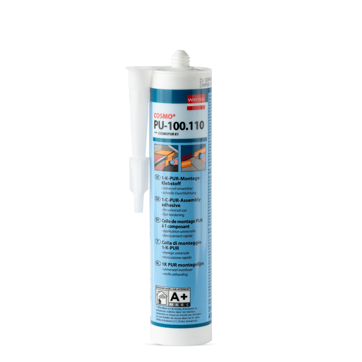 Klijai Cosmopur K1 PU-100.110 smėlio spalva, 310 ml