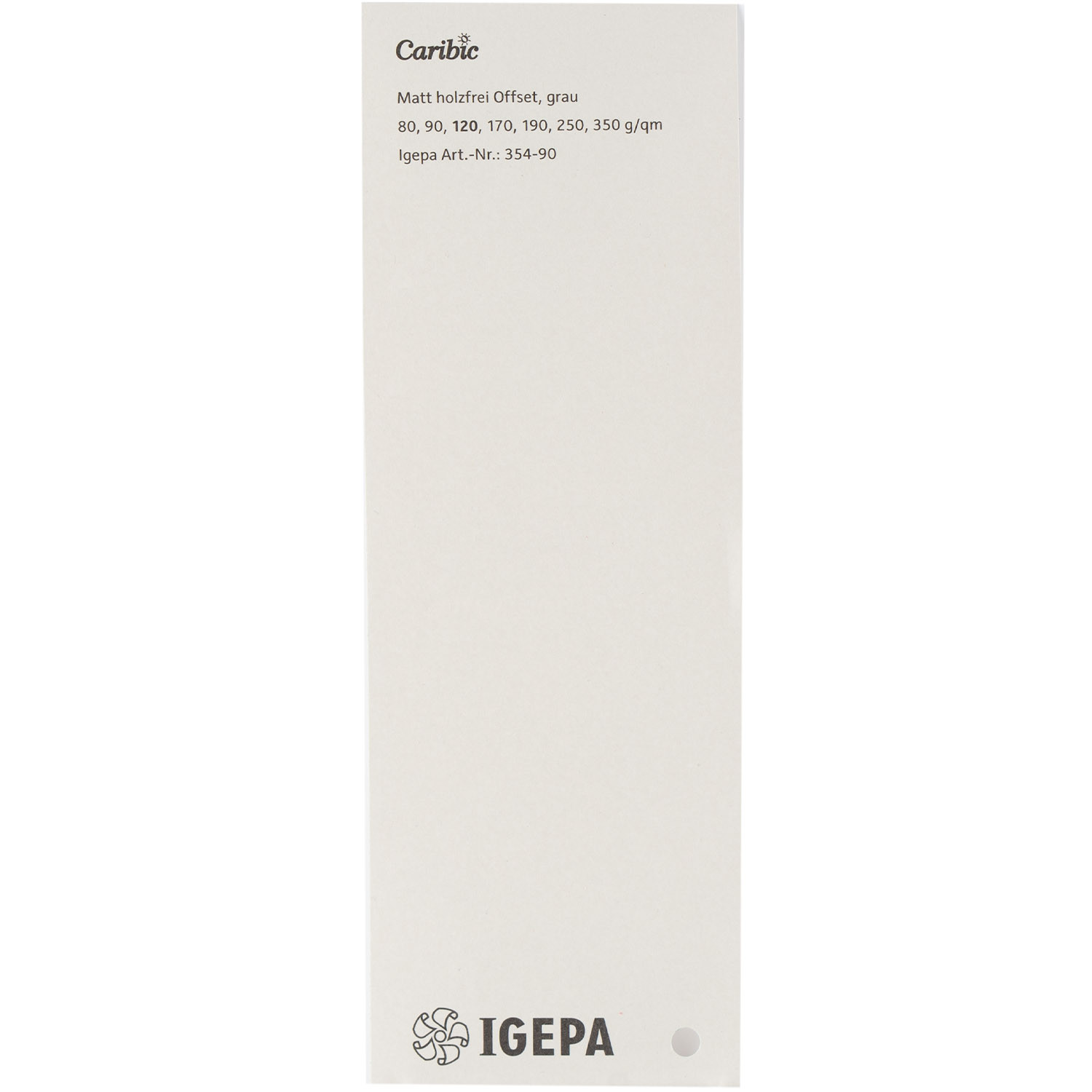 Spalvotas popierius Caribic Nr.90 250g/m2 65x92 cm (šv.pilka)