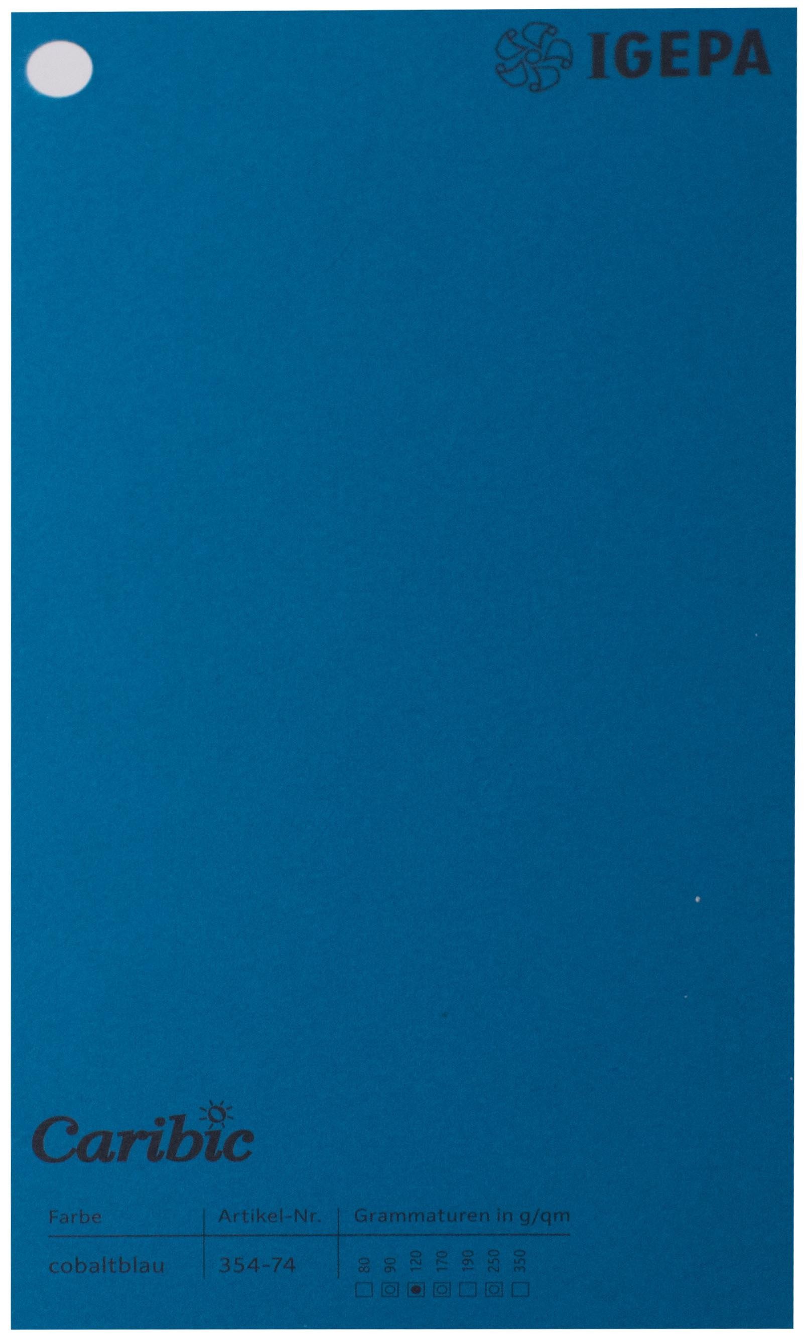 Spalvotas popierius Caribic Nr.74 250g/m2 65x92 cm (t.mėlyna)