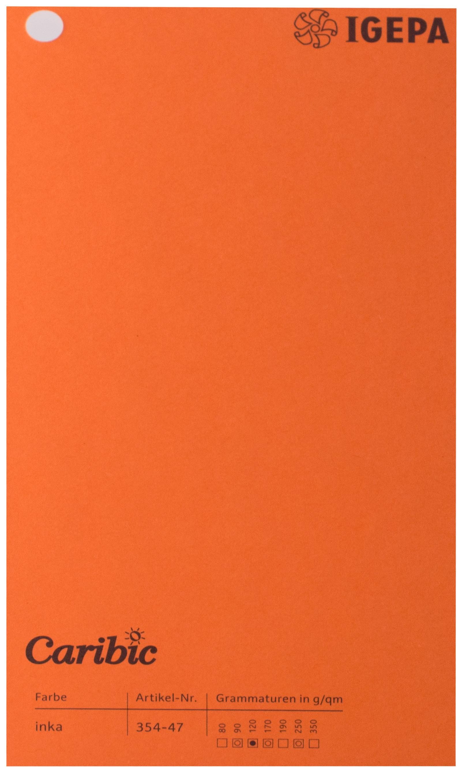 Spalvotas popierius Caribic Nr.47 250 g/m2 65x92 cm t.oranžinė)