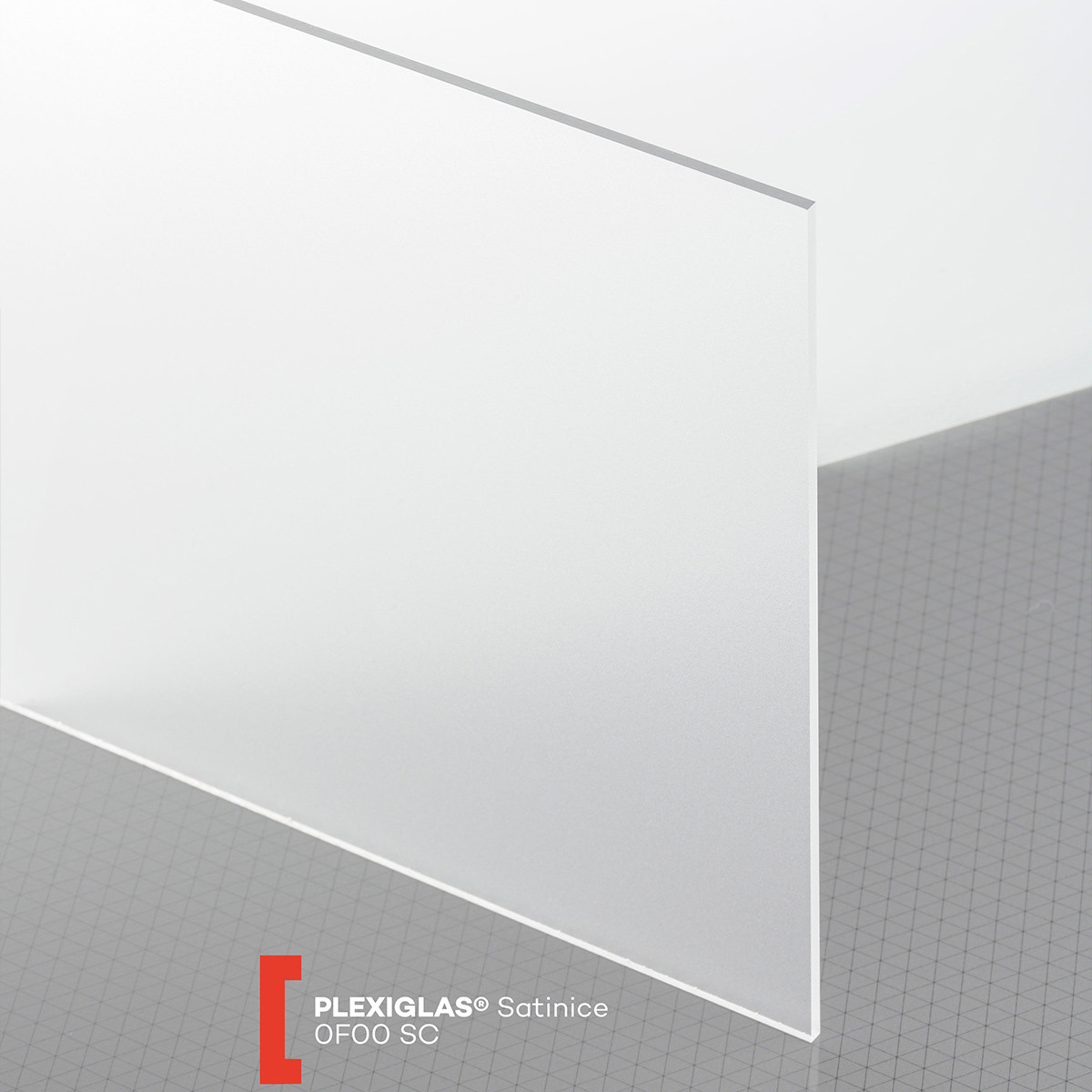 Plexiglas Satinice (3050x2030x4mm) 0F00 SC skaidri matinė