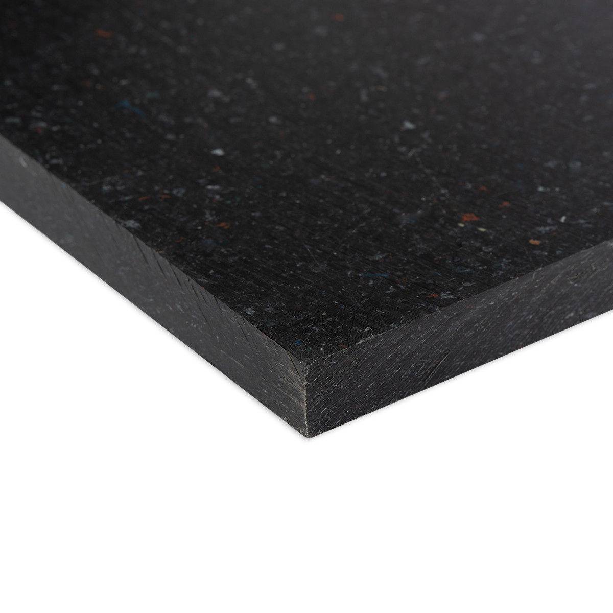 Polietileno plokštė PE 1000R confetti (2000x1000x15mm) juoda 28,20 kg/vnt.