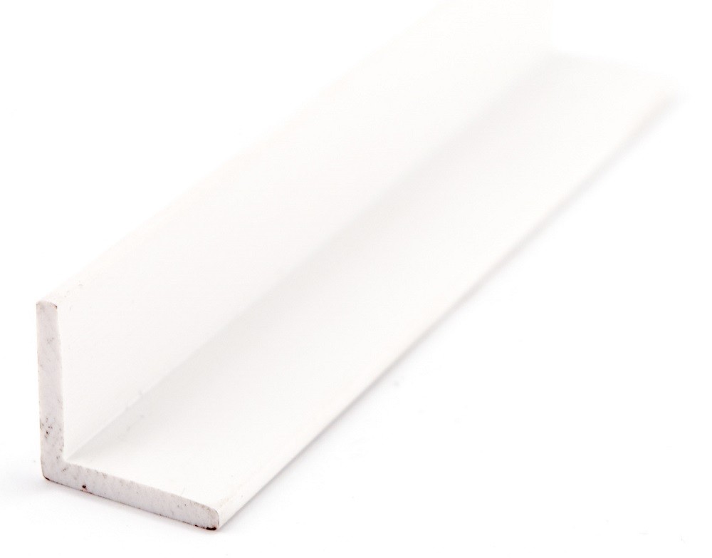 PVC profilis L (15x15x2mm) baltas 314 3000mm