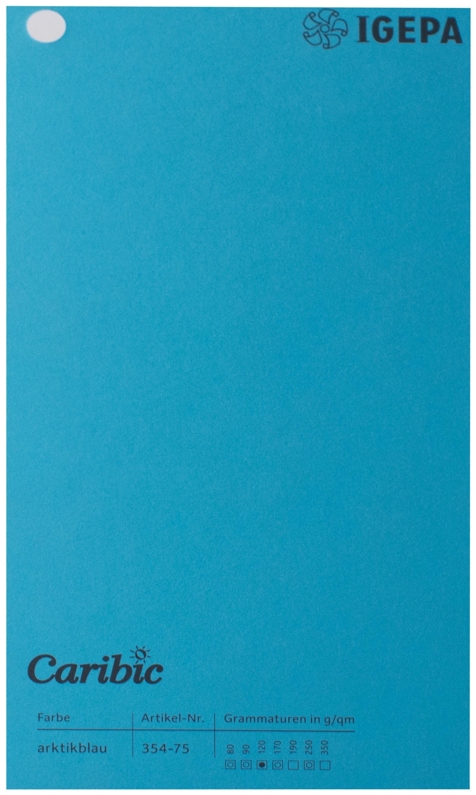 Spalvotas popierius Caribic Nr.75 250g/m2 65x92 cm (šv.mėlyna)