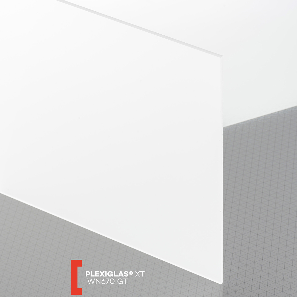 Plexiglas XT (3050x2050x3mm) WN670 pusiau balta (01670)