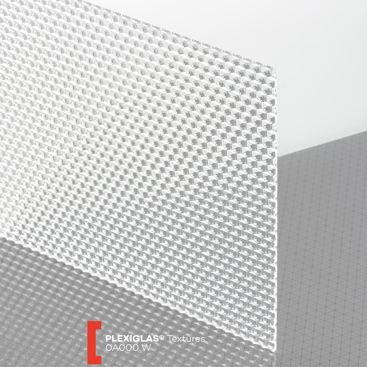 Plexiglas Textures (3050x1650x3mm) 0A000 W skaidri (koriai)