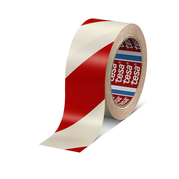 Žymėjimo juosta Tesaflex 60760 (raudona/balta) 50mm x 33m