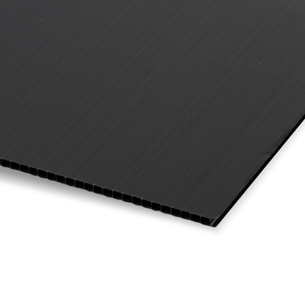 Kanalinio polipropileno plokštė Gofroplastikas (3000x2000x3mm) 400g/m2 juoda