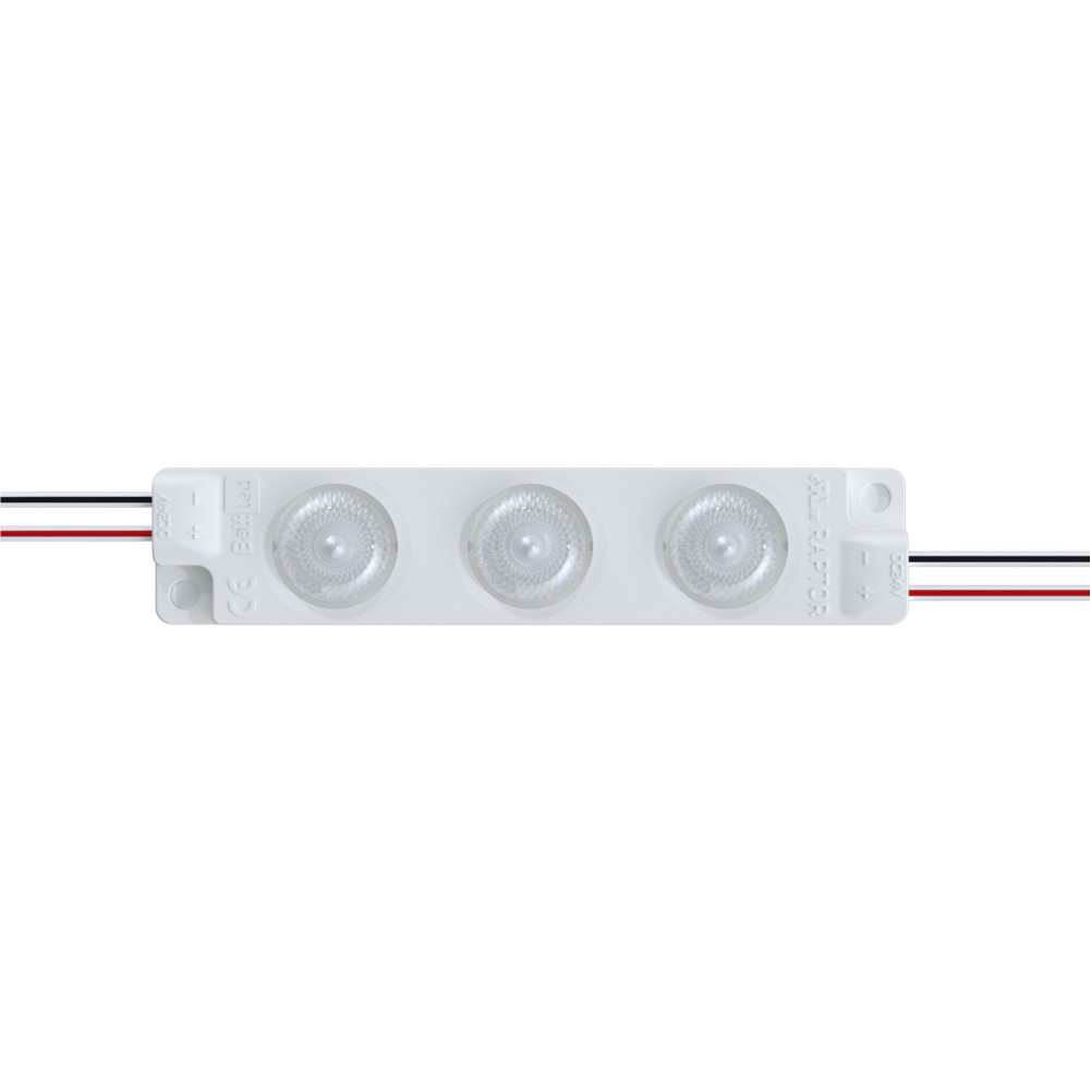 LED modulis Raptor - 3 BMP-R3-865E1.8-24V,  šaltai balta 6500K 1,8W, 24V