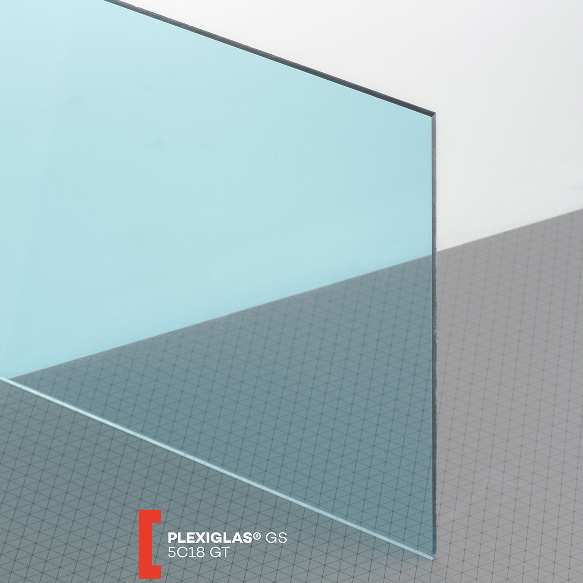 Plexiglas GS (3050x2030x3mm) 5C18 mėlyna (625)