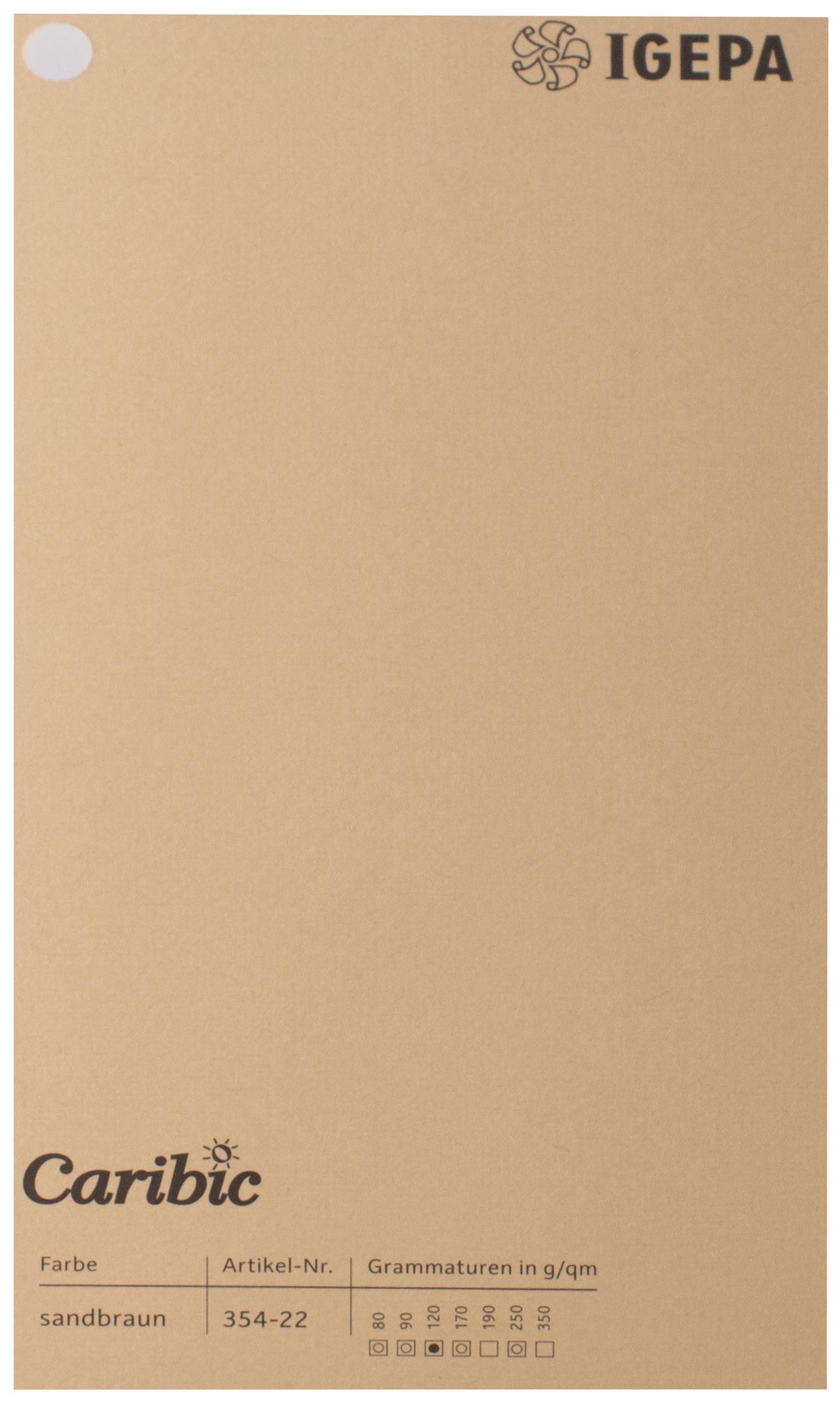 Spalvotas popierius Caribic Nr.22 250g/m2 65x92 cm (smėlio)