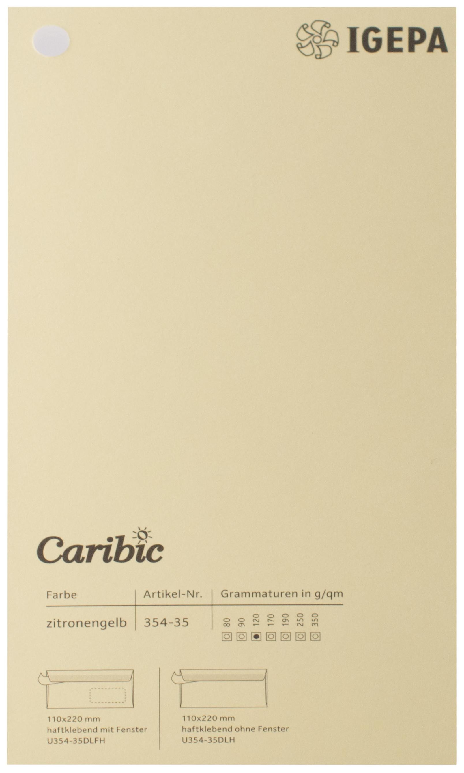 Spalvotas popierius Caribic Nr.35 250g/m2 65x92 cm (gelsva)